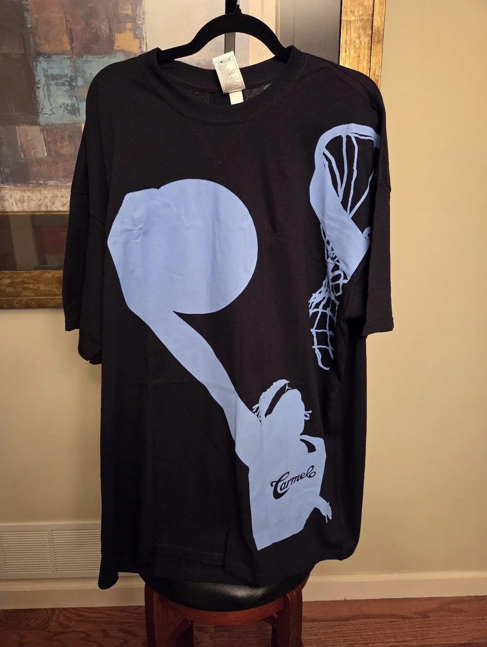 🔥Vintage 2004 Jordan Carmelo Anthony Oversized Graphic Tee XXL NWT🔥
